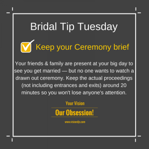 Bridal Tip Tuesdays
